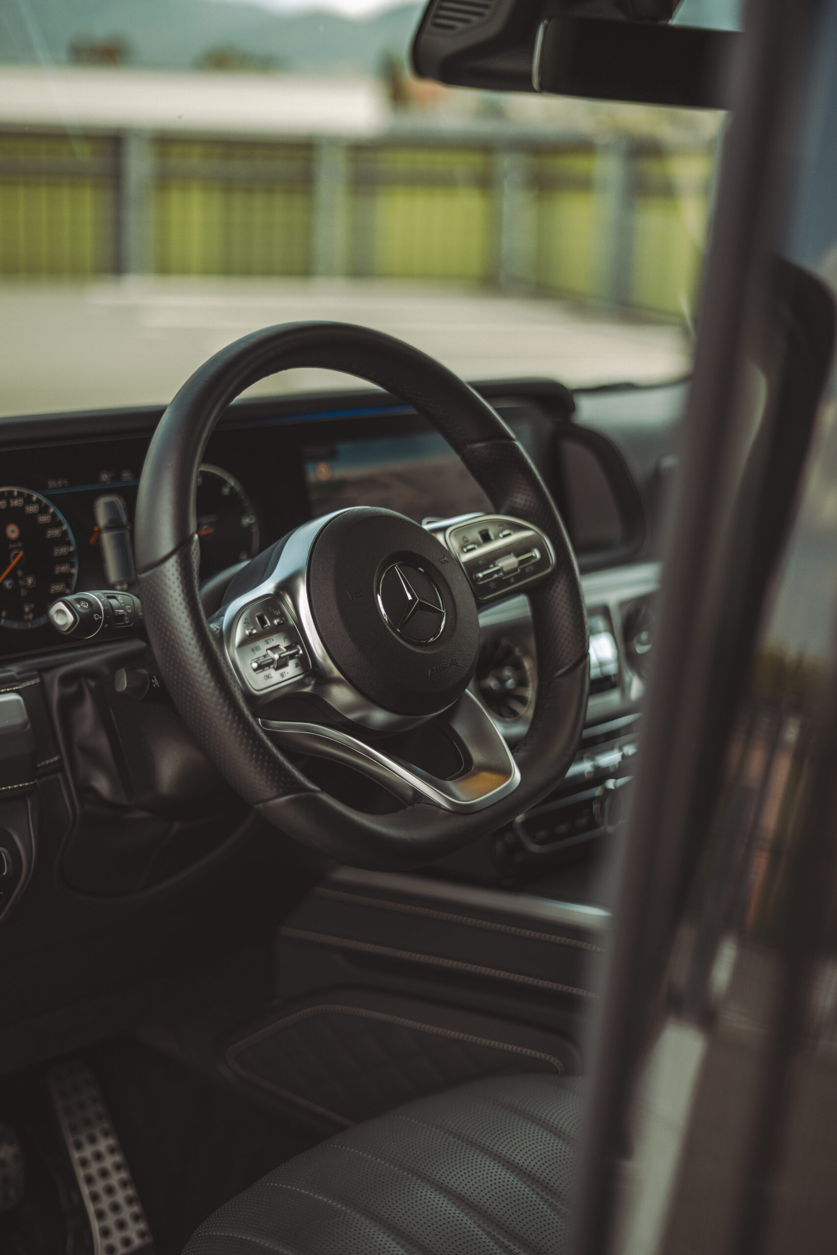 Lenkrad eines Mercedes G 400d